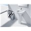Lavabo con pedestal Meridian 60x46cm Roca