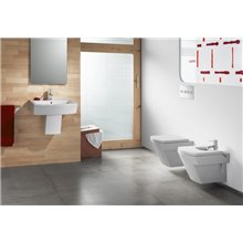 Lavabo semipedestal Hall 65x49,5cm Roca