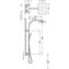 Columna de ducha termost&aacute;tica TRES SLIM