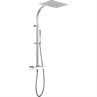 Columna de ducha termost&aacute;tica Blanca TRES SLIM