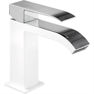 Grifo de lavabo Blanco TRES S CUADRO