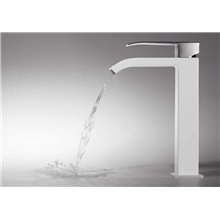 Grifo de lavabo Blanco TRES M CUADRO