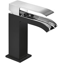 Grifo de lavabo Negro de Cascada Libre CUADRO TRES