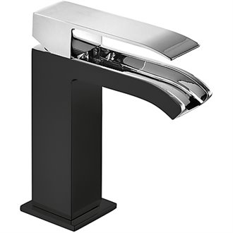 Grifo de lavabo Negro de Cascada Libre CUADRO TRES