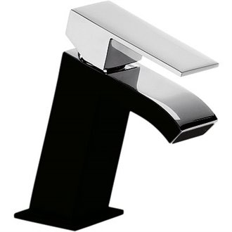Grifo de lavabo Inclinado Negro CUADRO TRES