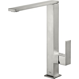 Grifo de lavabo de Acero TRES CUADRO L
