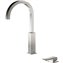 Grifo de lavabo en bater&iacute;a acero TRES CUADRO XL