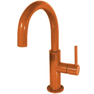 Grifo de lavabo Naranja en C TRES STUDY M
