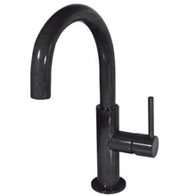 Grifo de lavabo Negro en C TRES STUDY M