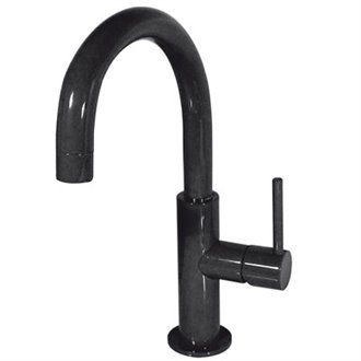 Grifo de lavabo Negro en C TRES STUDY M
