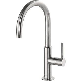 Grifo de lavabo Acero en C TRES STUDY L