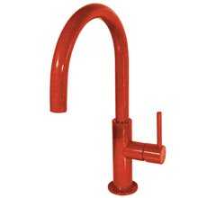 Grifo de lavabo Rojo en C TRES STUDY L