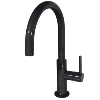 Grifo de lavabo Negro en C STUDY L TRES