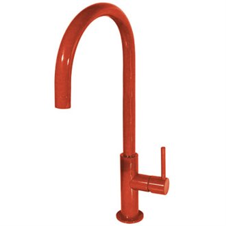 Grifo de lavabo Rojo en C TRES STUDY XL