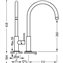 Grifo de lavabo Blanco en C TRES STUDY XL