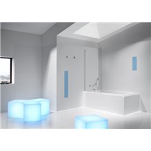 Mampara fija para bañera de 80cm Victoria Roca