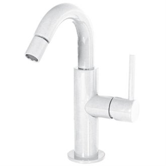 Grifo de bid&eacute; alto Blanco TRES STUDY