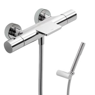 Kit Ba&ntilde;era-Ducha Termost&aacute;tica Cascada TRES STUDY