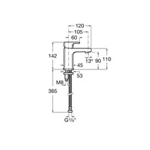Grifo compacto lavabo desagüe click-clack L90 Roca