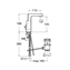Grifo de lavabo maneta lateral integrada L90 Roca
