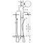 Columna de ba&ntilde;era-ducha termost&aacute;tica TRES STUDY