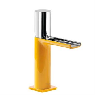 Grifo de lavabo Amarillo de Cascada TRES TUB LOFT