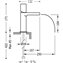 Grifo de lavabo Blanco de Cascada TRES TUB LOFT