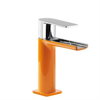 Grifo de lavabo Naranja de Cascada TRES LOFT