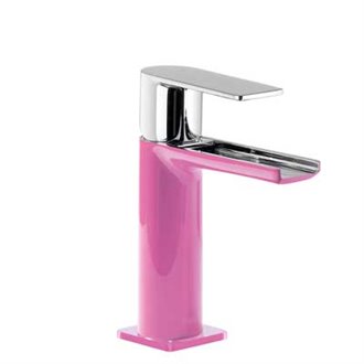 Grifo de lavabo Fucsia de Cascada TRES LOFT