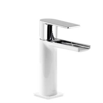Grifo de lavabo Blanco de Cascada TRES LOFT