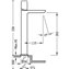 Grifo de lavabo Negro L TUB LOFT TRES