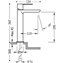 Grifo de lavabo Rojo M TRES LOFT