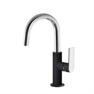 Grifo de lavabo Negro en C LOFT L TRES
