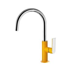 Grifo de lavabo Amarillo en C TRES LOFT XL