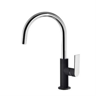 Grifo de lavabo Negro en C LOFT XL TRES