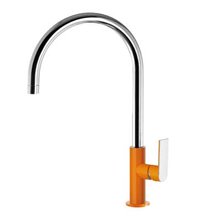 Grifo de lavabo Naranja en C TRES LOFT XXL