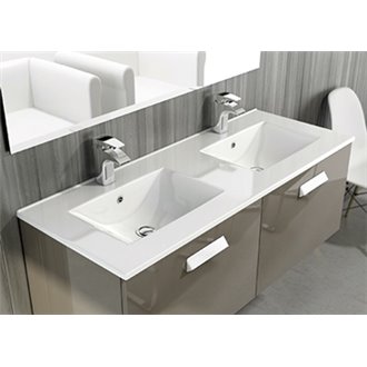 Lavabo encimera THIN 2 senos