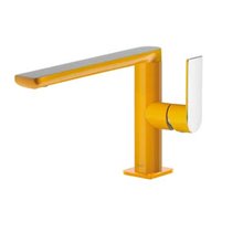 Grifo de lavabo recto de Acero TRES LOFT S