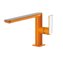 Grifo de lavabo recto Naranja TRES LOFT S