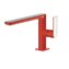 Grifo de lavabo recto Rojo TRES LOFT S