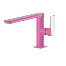 Grifo de lavabo recto Fucsia TRES LOFT S