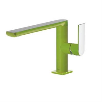 Grifo de lavabo recto Verde TRES LOFT S