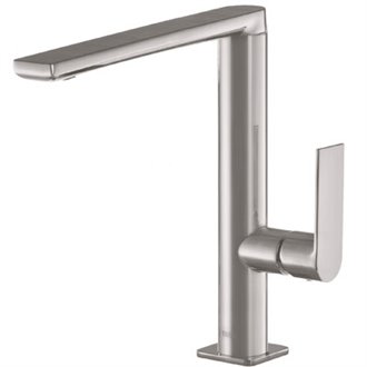 Grifo de lavabo recto de Acero TRES LOFT M