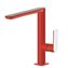 Grifo de lavabo recto Rojo TRES LOFT M