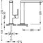 Grifo de lavabo recto Blanco TRES LOFT M
