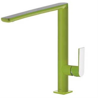 Grifo de lavabo recto Verde TRES LOFT L