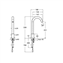 Grifo de lavabo ca&ntilde;o alto alimentaci&oacute;n pilas Loft Roca