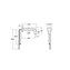Grifo de lavabo alimentaci&oacute;n red empotrable Loft Roca