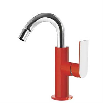 Grifo de bid&eacute; alto Rojo TRES LOFT