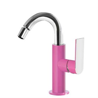 Grifo de bid&eacute; alto Fucsia TRES LOFT